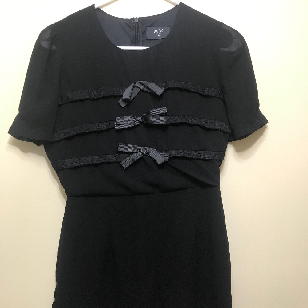Ax Paris Black Dress with Bows